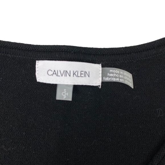 Calvin Klein Womens Striped V-Neck Sweater size Small - Picture 3 of 6